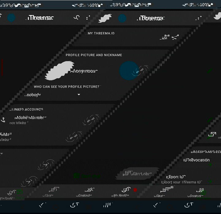 Excellentes applications SMS pour Android offrant des options de confidentialité Threemaapp
