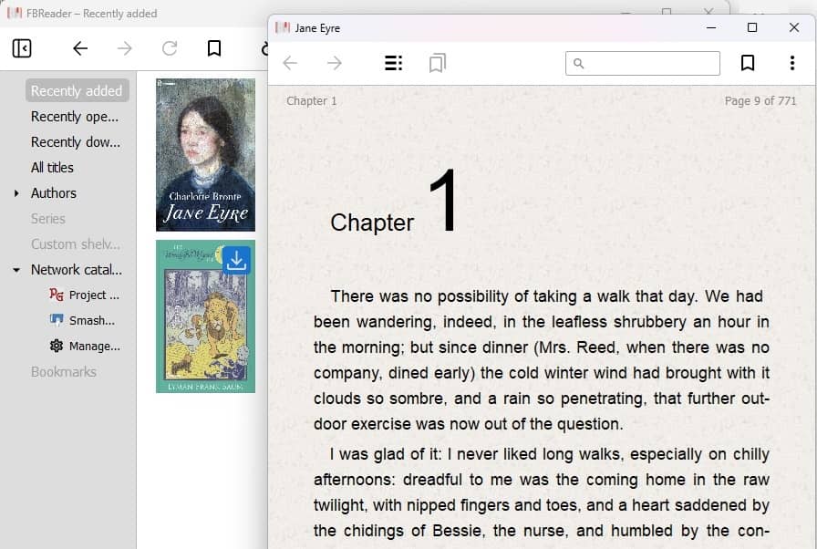 Lire Jane Eyre sur Favorite Book Reader.