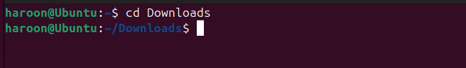 Changement de répertoire dans le terminal Linux.