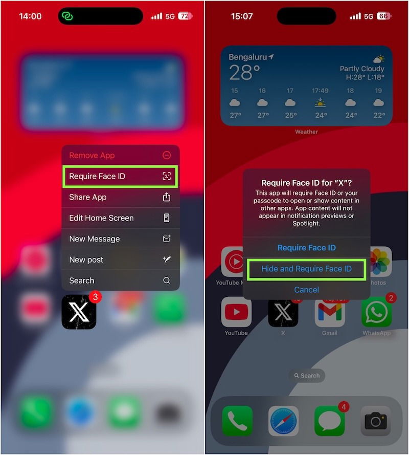 Masquer et verrouiller l’application sur iPhone