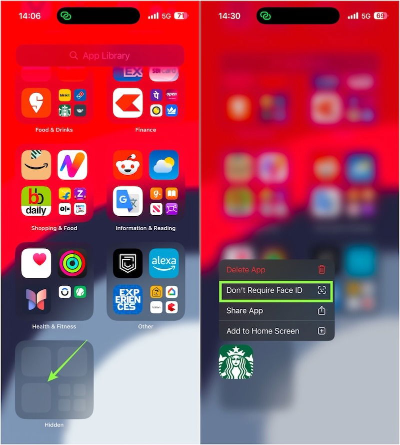 Afficher les applications sur iPhone