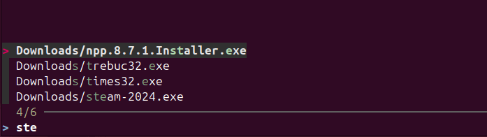 Recherche de fichiers à l'aide de l'outil Fzf sous Linux.