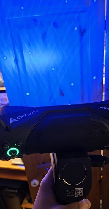 Utilisation du balayage laser à ligne bleue.