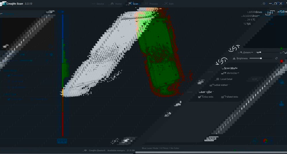 Scanner une porte d'armoire.