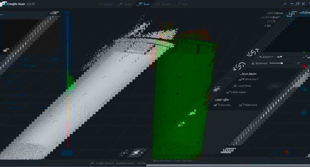Scanner une poubelle dans l'application de bureau.