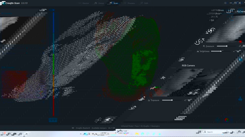Scanner un visage.