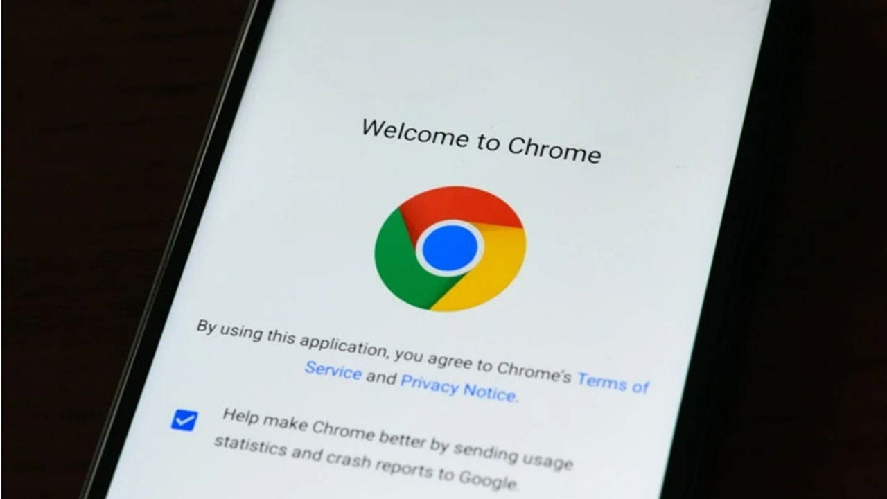 Google Chrome on mobile device.