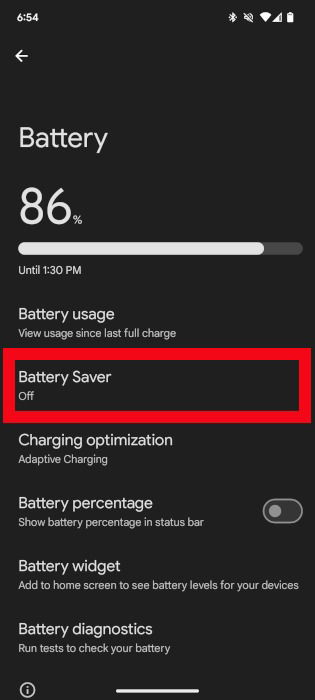 Économiseur de batterie Android