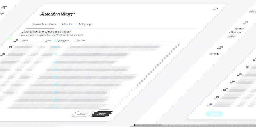 Supprimer les articles en quarantaine dans un outil antivirus