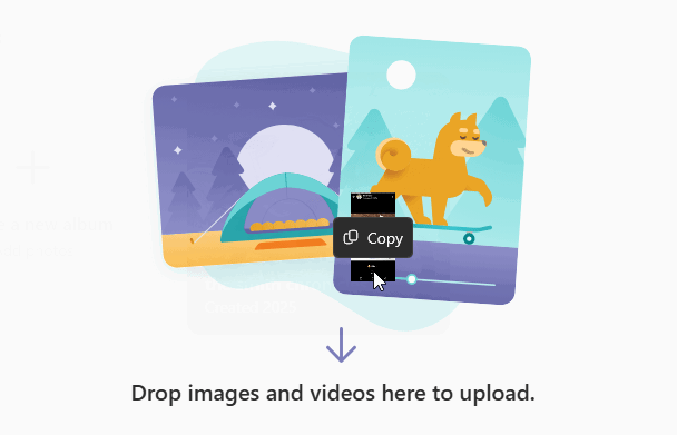 Glisser l'image OneDrive