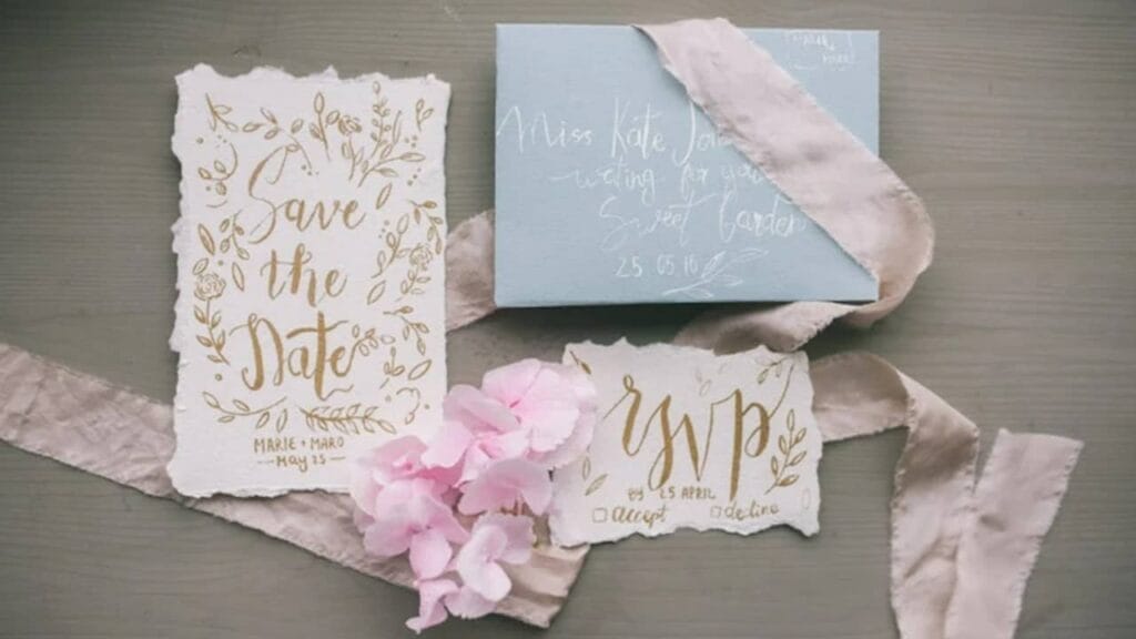 Save the date invitation