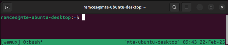 Une capture d'écran montrant Wemux fonctionnant correctement sur Ubuntu Linux.