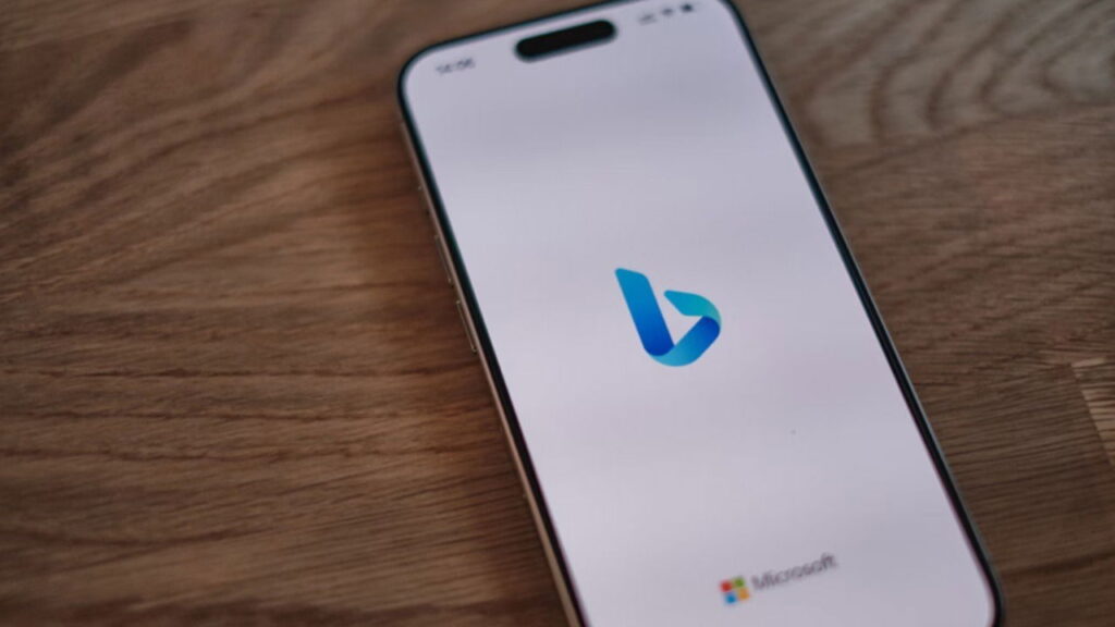 Bing on smartphone.