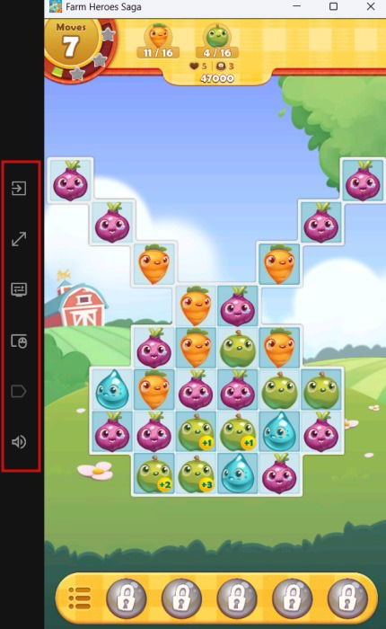 Android Game View dans Google Play Games sur PC.