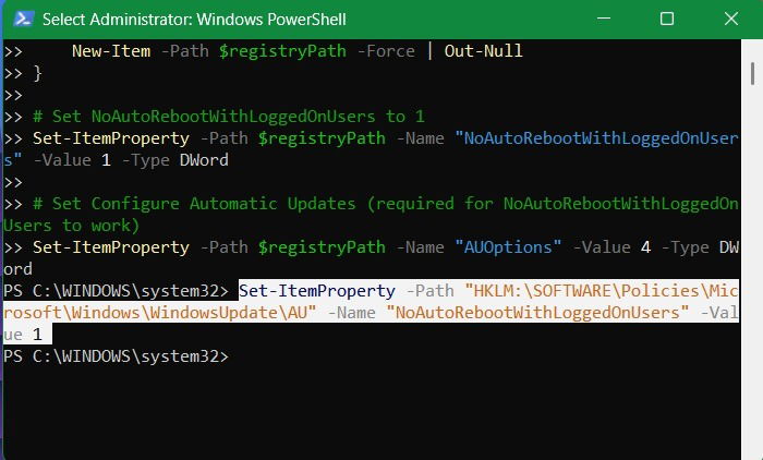 Script PowerShell dans Windows 11 pour s'assurer
