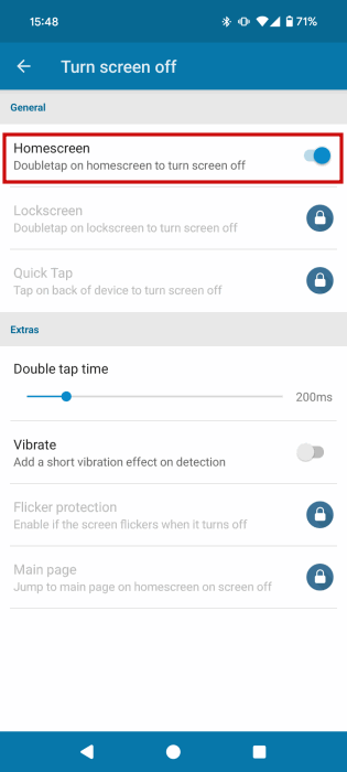 Double Tap Off Off Android Screen Toolbox Homescord