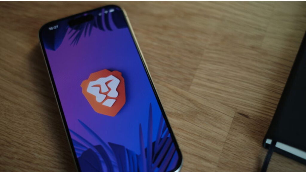 Brave browser on phone.