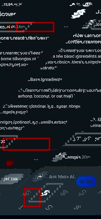 Explorer Discover Feed.