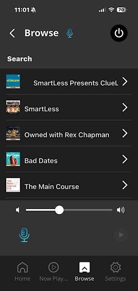 Recherche de podcast