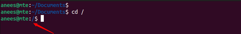 Changer de root