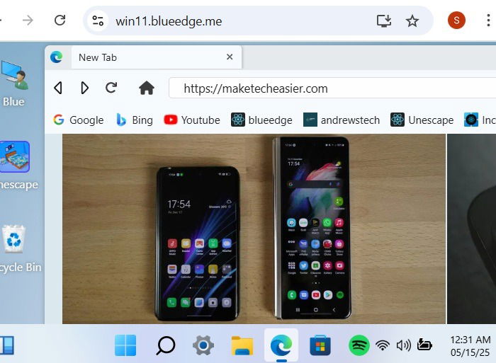 Win11React par Blue Edge donne l'approximation la plus proche d'une interface Windows 11.