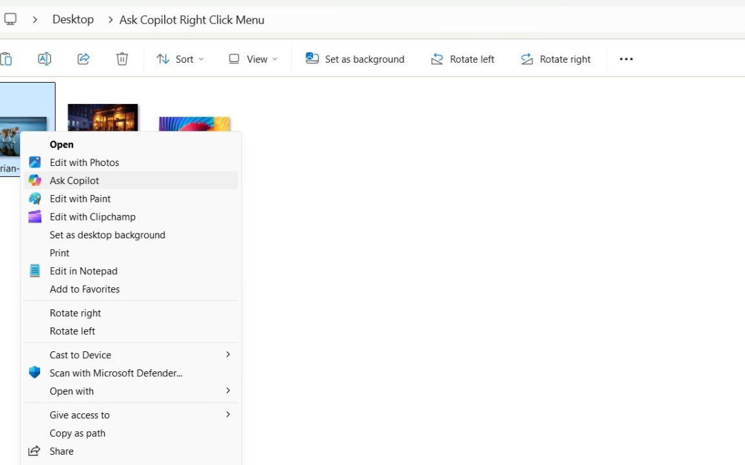 Comment supprimer «Demandez à Copilot» du menu Cliquez avec le bouton droit Windows 11