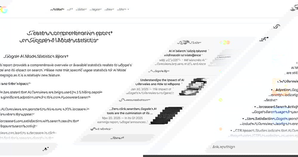 Plonger plus profondément dans une recherche en mode AI.