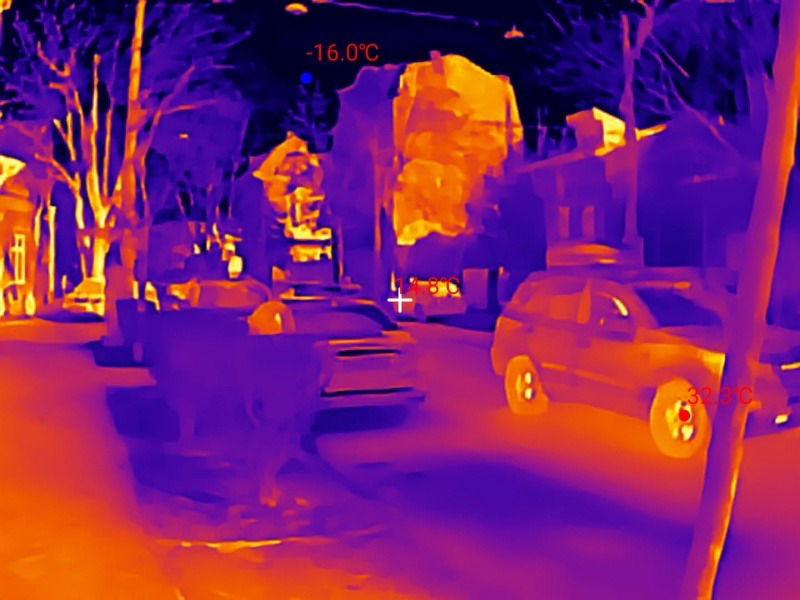 Scanning Route animée avec caméra thermique P2 Master.