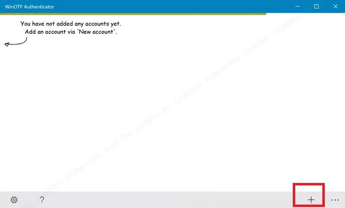 Ajout d'un nouveau service dans Winotp Authenticator