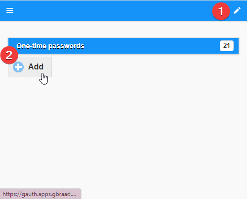 Google Authenticator Gauth Add Ajouter un compte dans Gauth