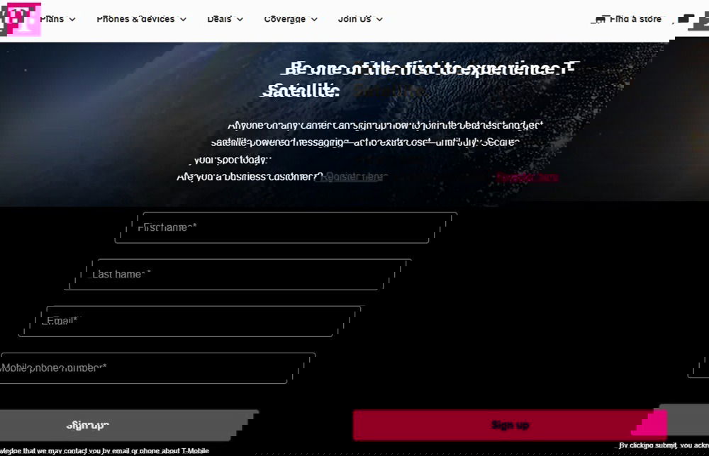 Inscription à T-Satellite.