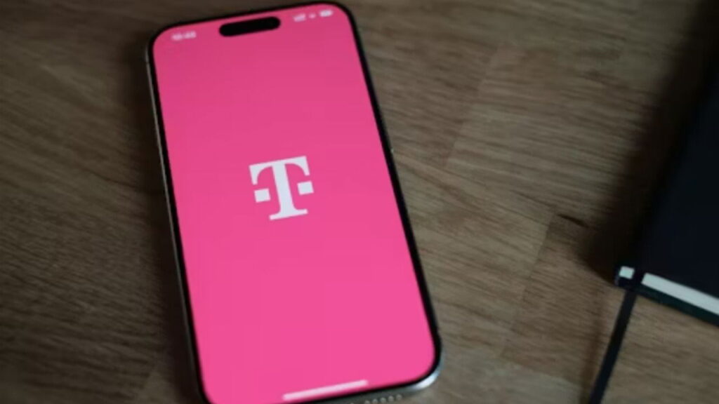 Phone with T-Mobile logo.