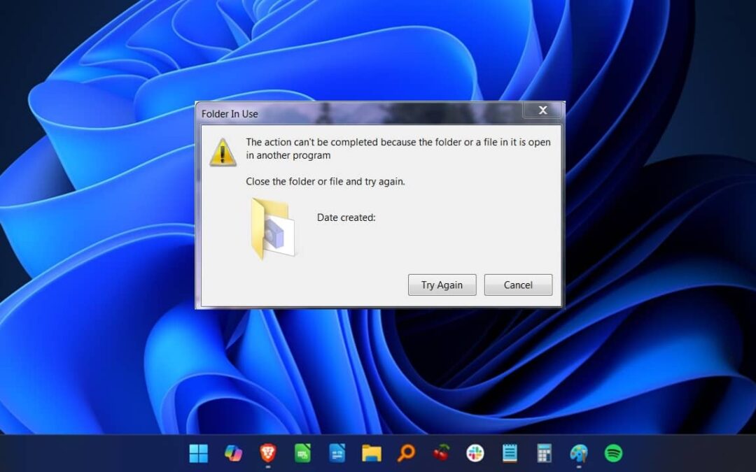 Comment résoudre l’erreur «le fichier est ouvert dans un autre programme» dans Windows
