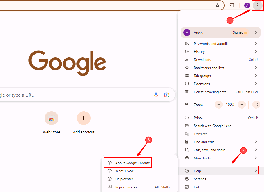 À propos de Google Chrome
