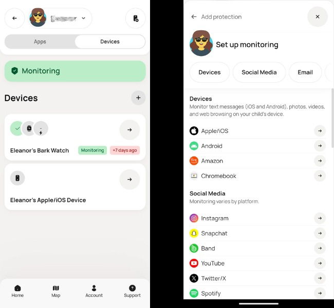 Application parent d'écorce