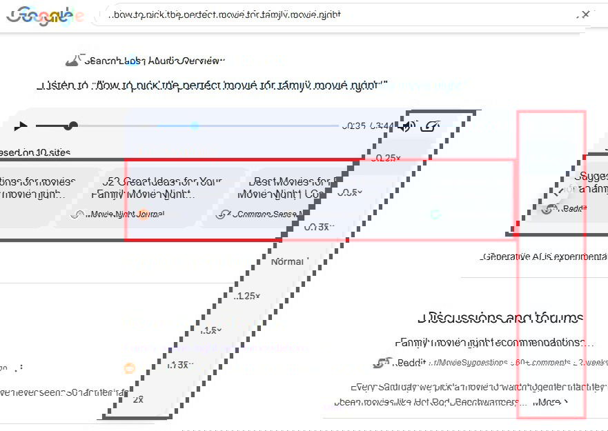 Modification de la vitesse audio et des sources de visualisation.