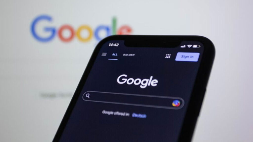 Google search on a phone.