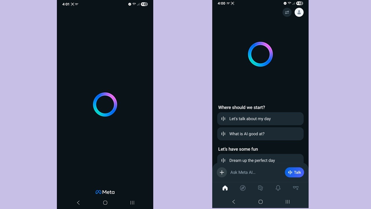 Meta AI app.