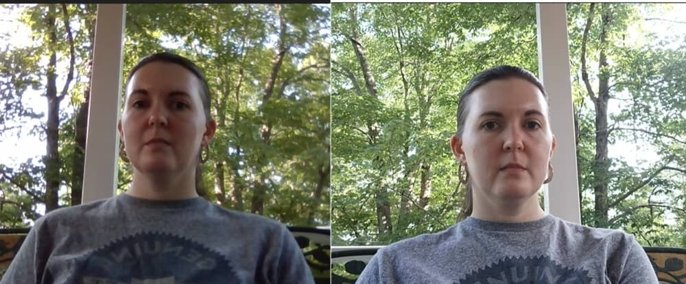 Comparaison entre les webcams.
