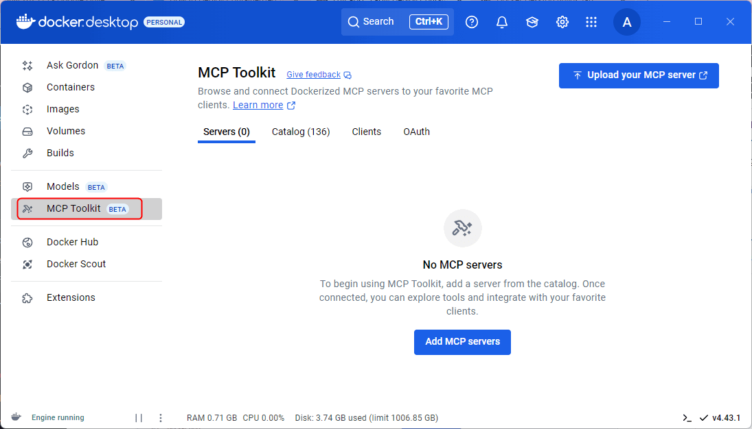 MCP Toolkit Docker Desktop