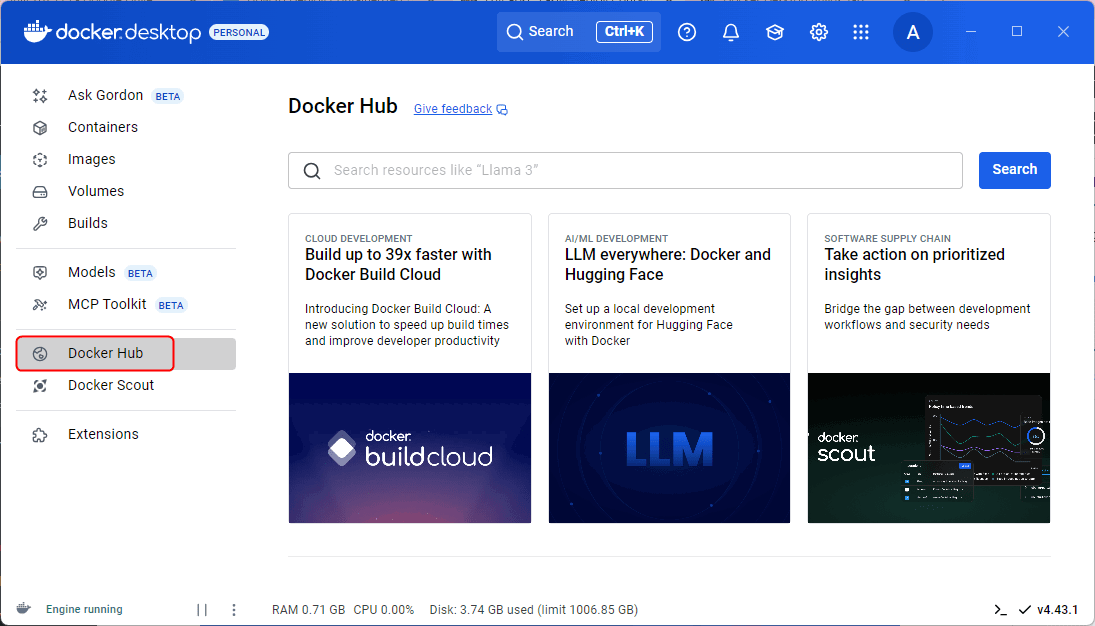 Hub docker