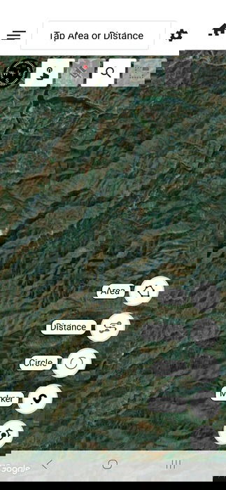 Mesurer une zone sur la mesure des terres et levées GPS.