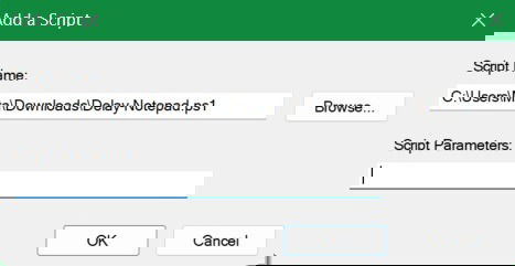 Utilisez des scripts PowerShell enregistrés dans