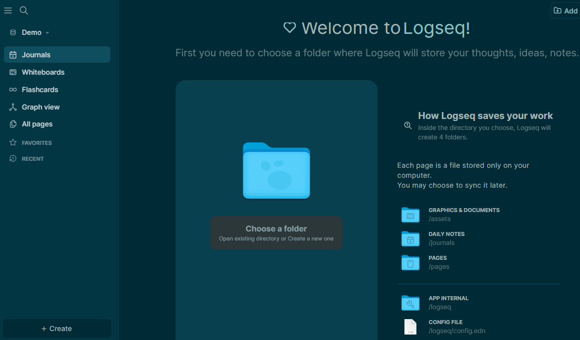 Interface Logseq