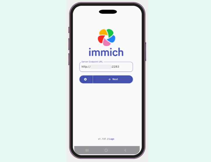 Spécifiez l'URL du serveur