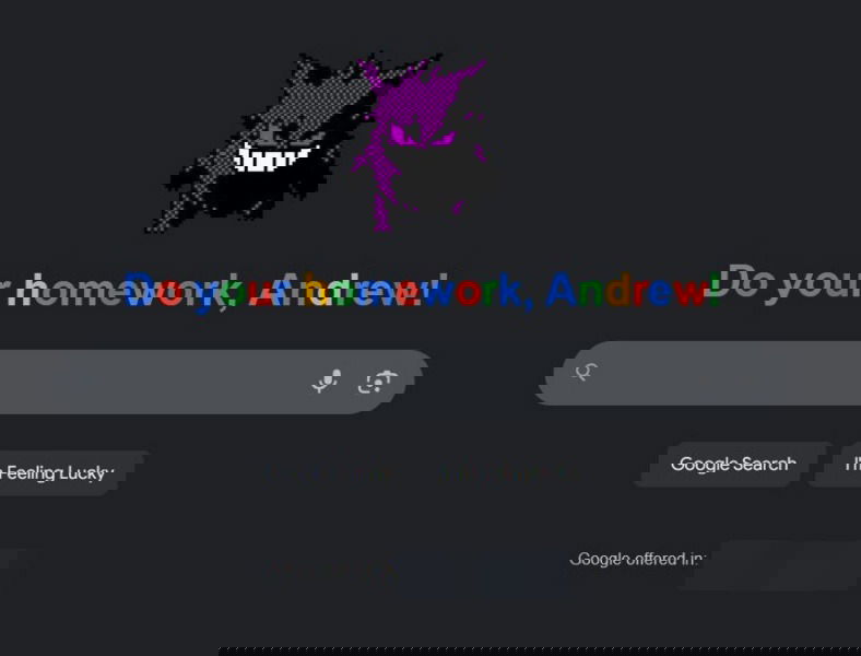 Personnalisation de la page d'accueil de Google avec Sweezy Custom doodle pour Google.
