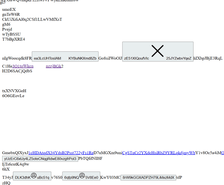 Vue de page Web avec Change Chrome en extension de charabia installé.