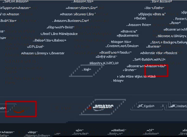 Trouver un soutien sur le site officiel d'Amazon.