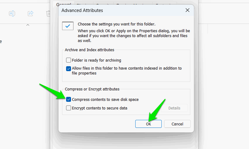 Activation de la compression des dossiers dans Windows