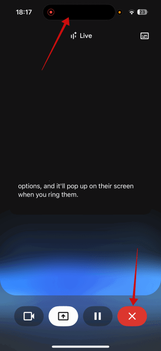 Raccrocher sur des Gémeaux en direct sur iPhone.